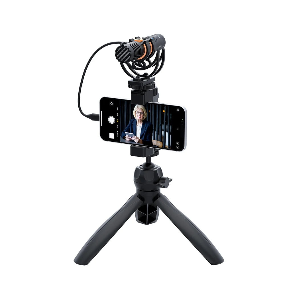 COMICA VM10 PRO – Micrófono Shotgun Cardioide On-Camera para Smartphones, Cámaras y GoPro