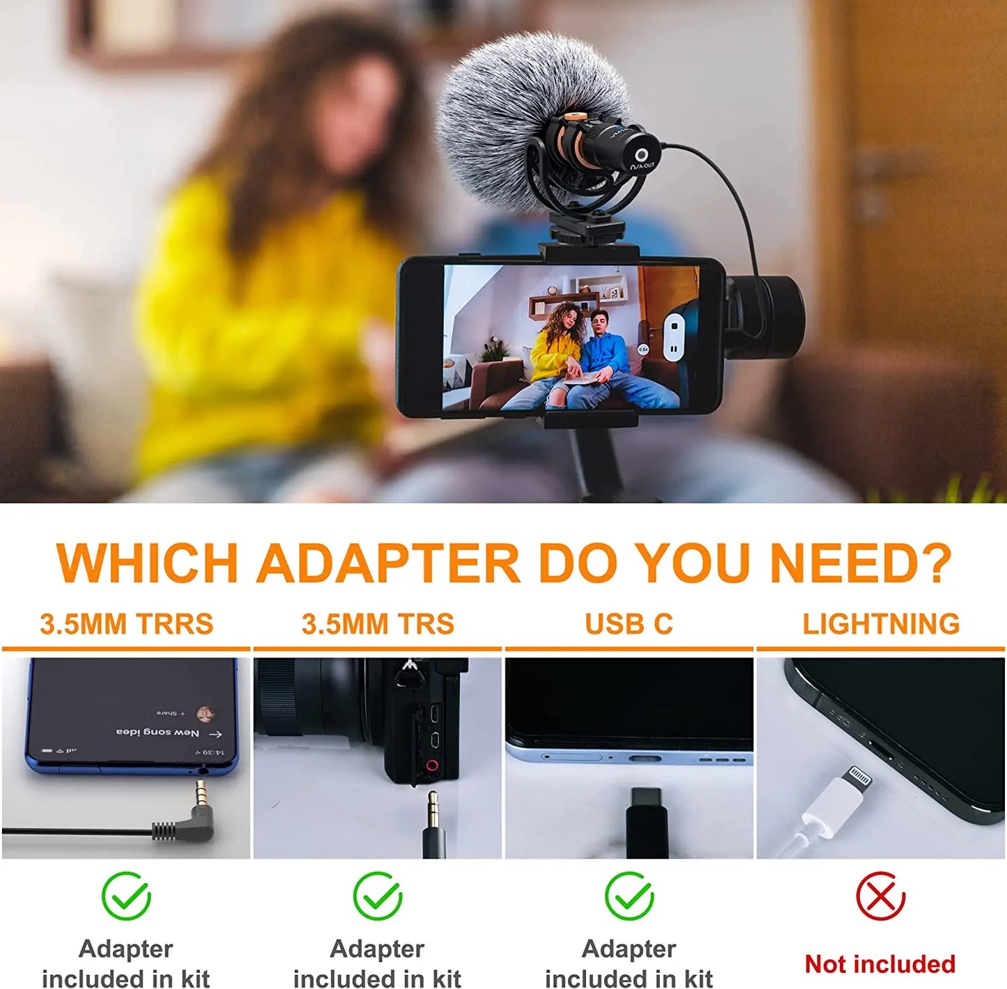 COMICA VM10 PRO – Micrófono Shotgun Cardioide On-Camera para Smartphones, Cámaras y GoPro