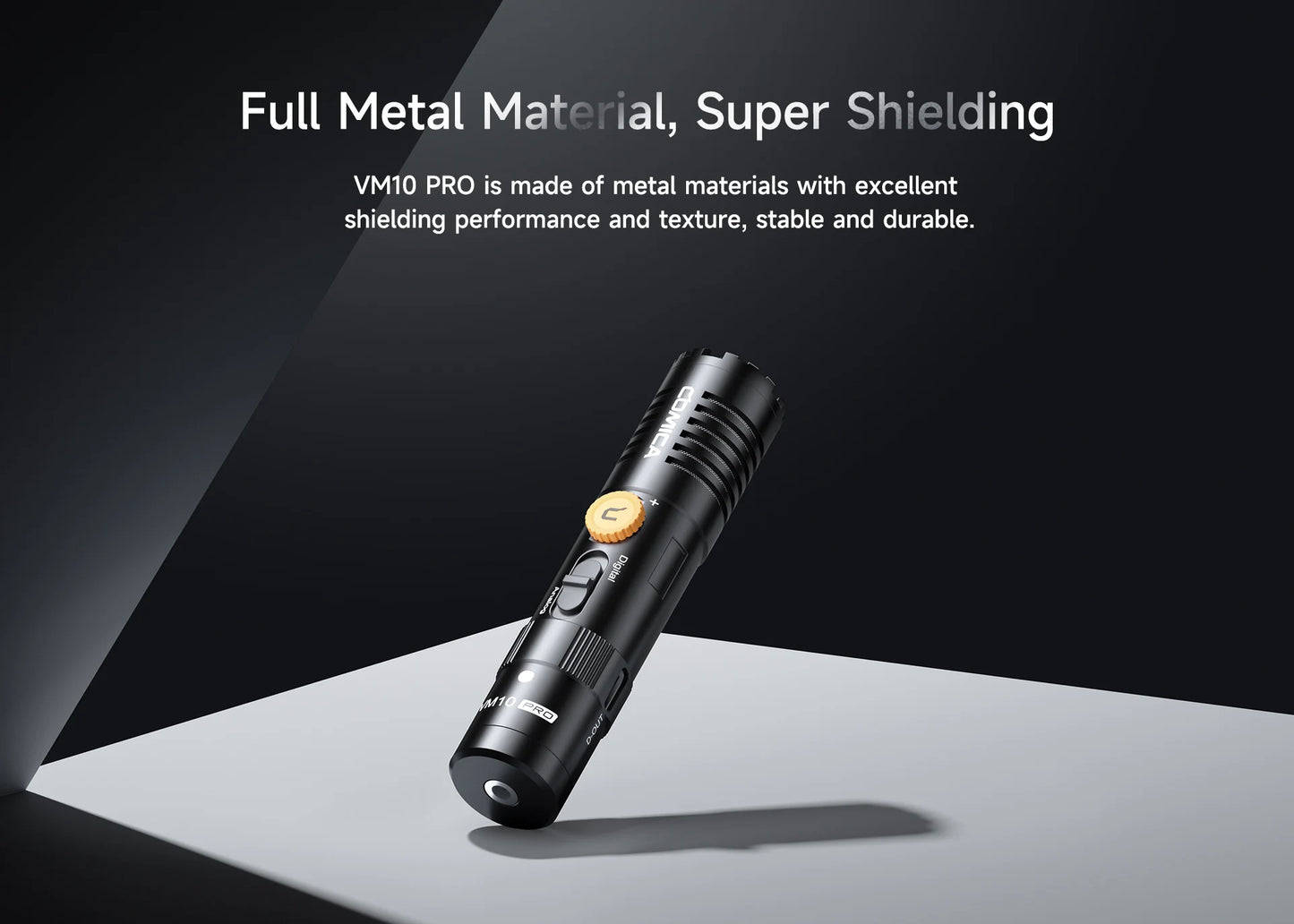COMICA VM10 PRO – Micrófono Shotgun Cardioide On-Camera para Smartphones, Cámaras y GoPro