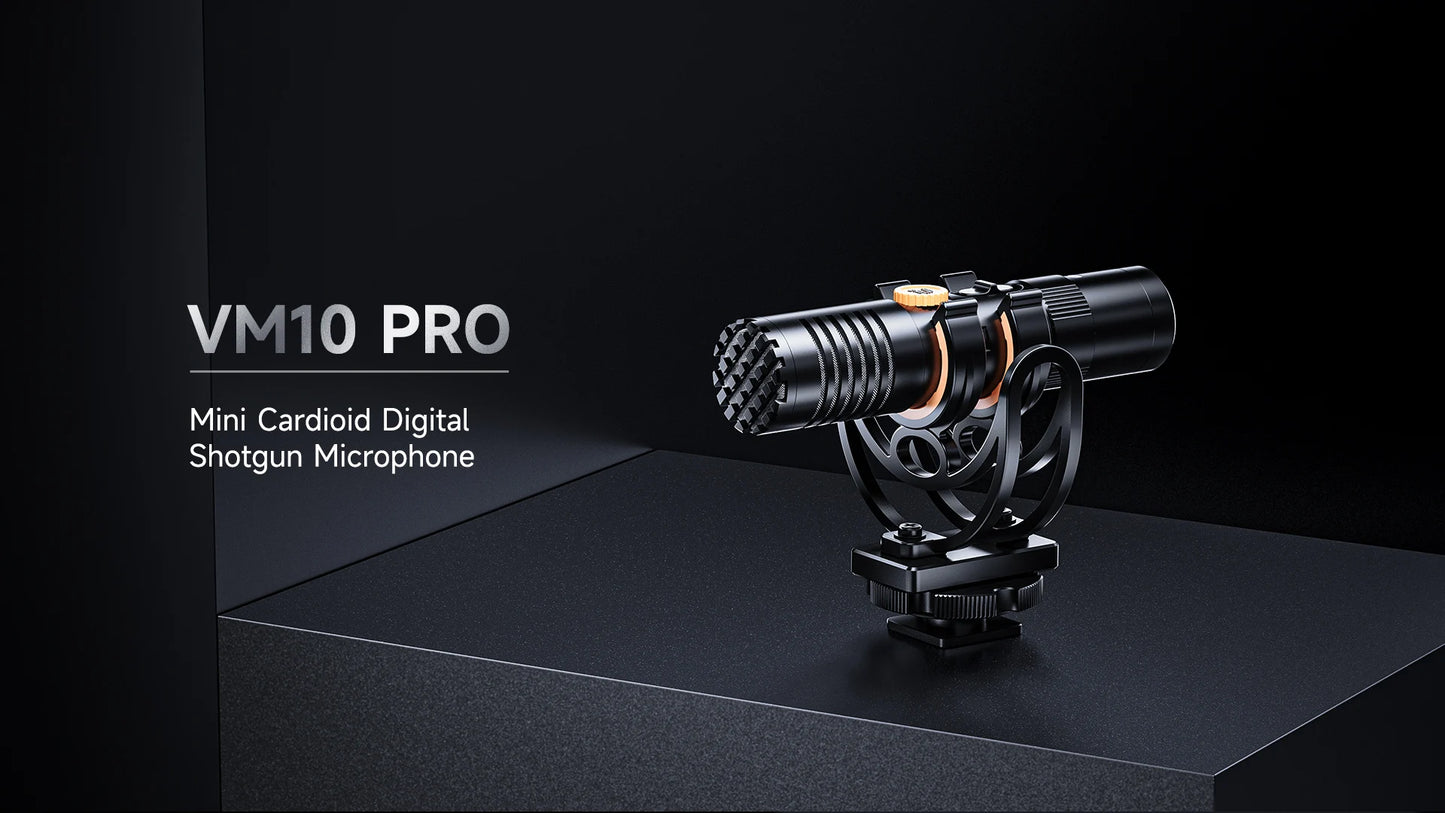 COMICA VM10 PRO – Micrófono Shotgun Cardioide On-Camera para Smartphones, Cámaras y GoPro