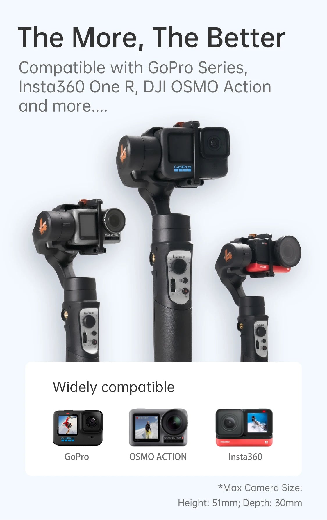 Hohem iSteady Pro 4 – Gimbal Estabilizador 3 Ejes para GoPro & Action Cams