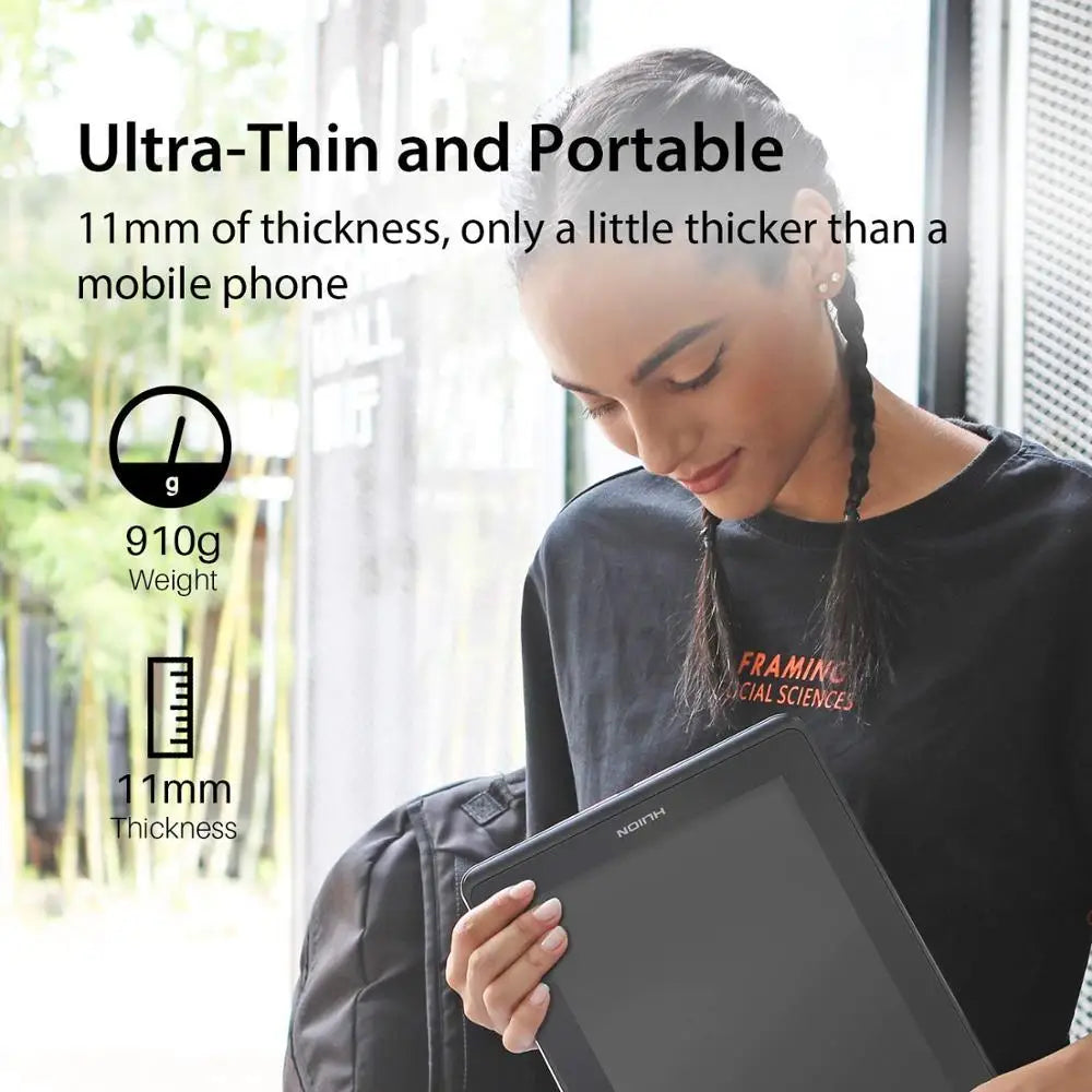 Huion Kamvas Pro 13 | Tableta Gráfica con Pantalla LCD 13”, 8192 Niveles de Presión y Lápiz Digital sin Batería
