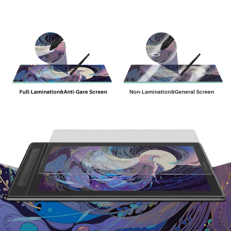Huion Kamvas Pro 16 (2.5K) | Tableta Gráfica con Pantalla QHD 15.6”, 145% sRGB QLED y Lápiz PenTech 3.0