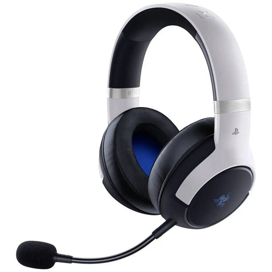 Razer Kaira Pro HyperSpeed para PlayStation (PS5/PS4) — Audífonos Gamer Over-Ear inalámbricos 2.4 GHz + Bluetooth, Blanco, Talla L