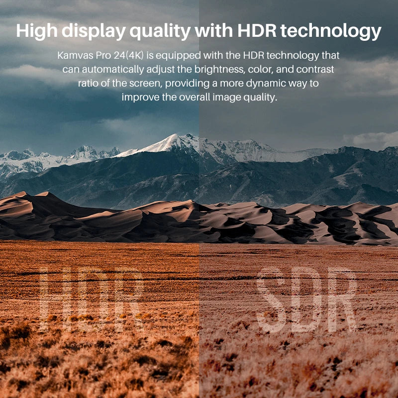 Huion Kamvas Pro 24 (4K UHD) | Tableta Gráfica con Pantalla 23.8”, 140% sRGB y Lápiz Digital sin Batería