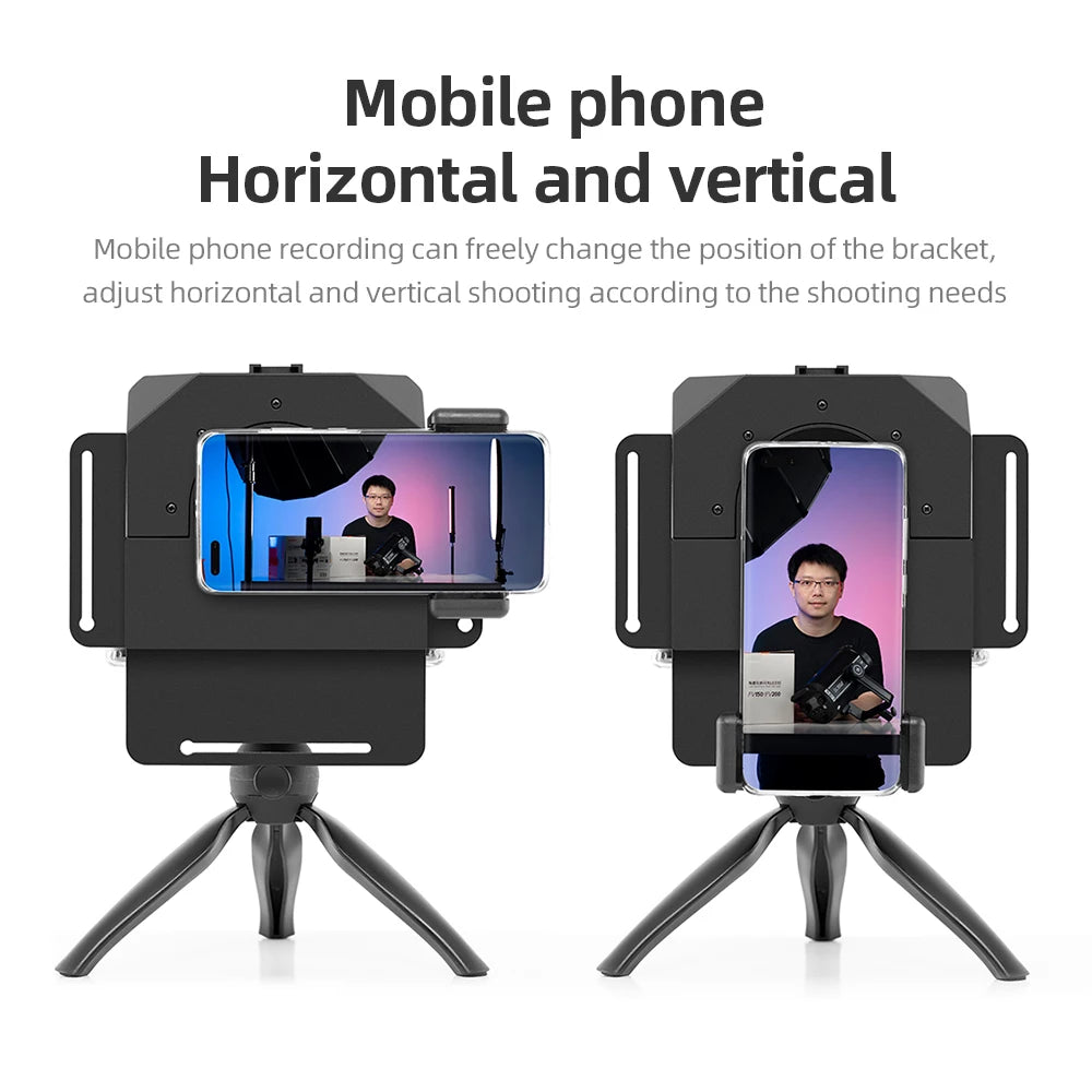 Teleprompter Portátil AMBITFUL Mini – Compatible con Smartphones y Cámaras