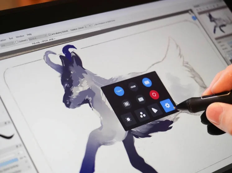 Huion Kamvas Pro 16 (2.5K) | Tableta Gráfica con Pantalla QHD 15.6”, 145% sRGB QLED y Lápiz PenTech 3.0