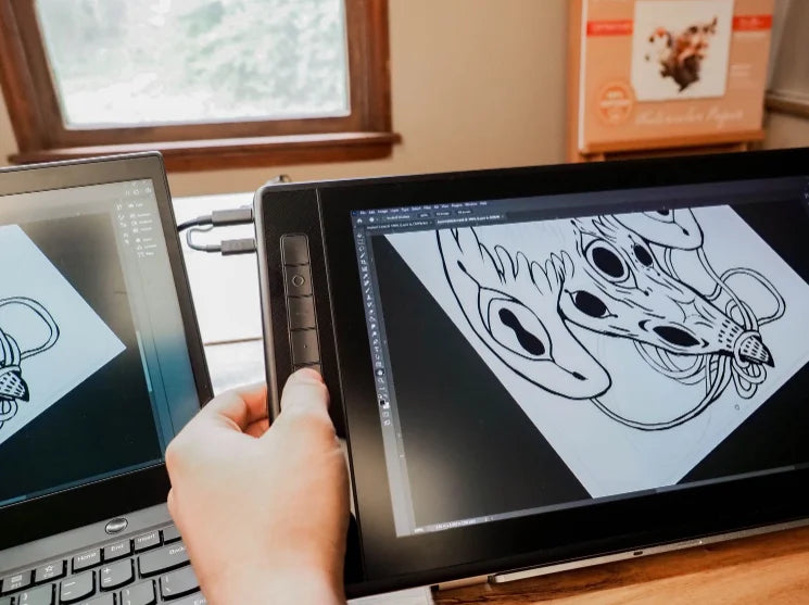 Huion Kamvas Pro 16 (2.5K) | Tableta Gráfica con Pantalla QHD 15.6”, 145% sRGB QLED y Lápiz PenTech 3.0