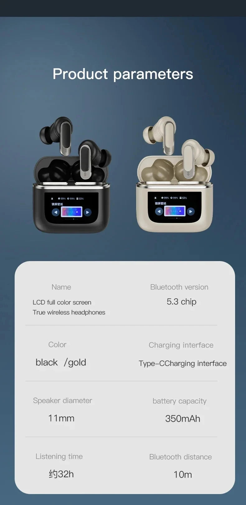 Xiaomi TWS V8 | Audífonos True Wireless con Cancelación Activa de Ruido ANC+ENC y Micrófono Integrado