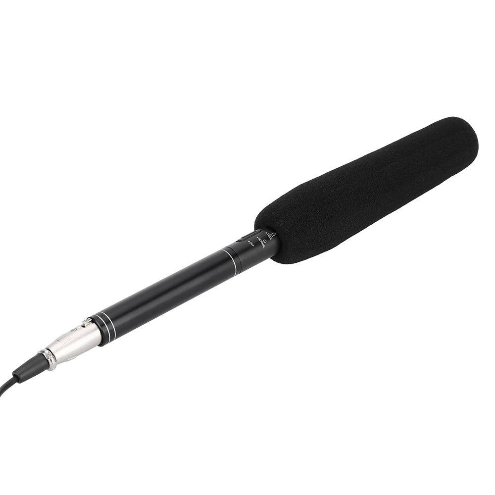HTDZ HT-81 – Micrófono Shotgun Cardioide de Condensador para Entrevistas y Cámaras DSLR