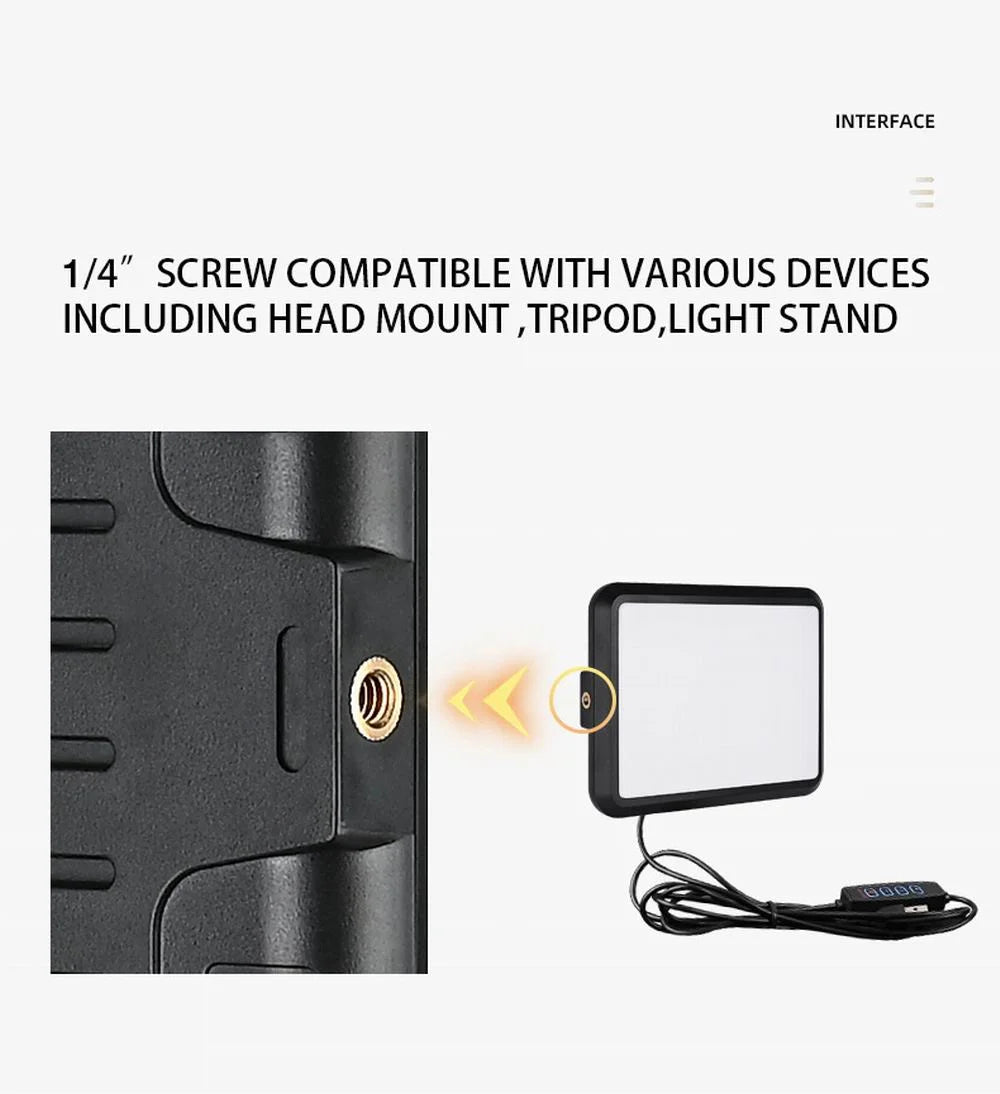 High Power 352 Led Video Light 2800K-7000K Panel Light Studio Fill Lamp Photography Lighting Photo w Light Stand for Live Stream