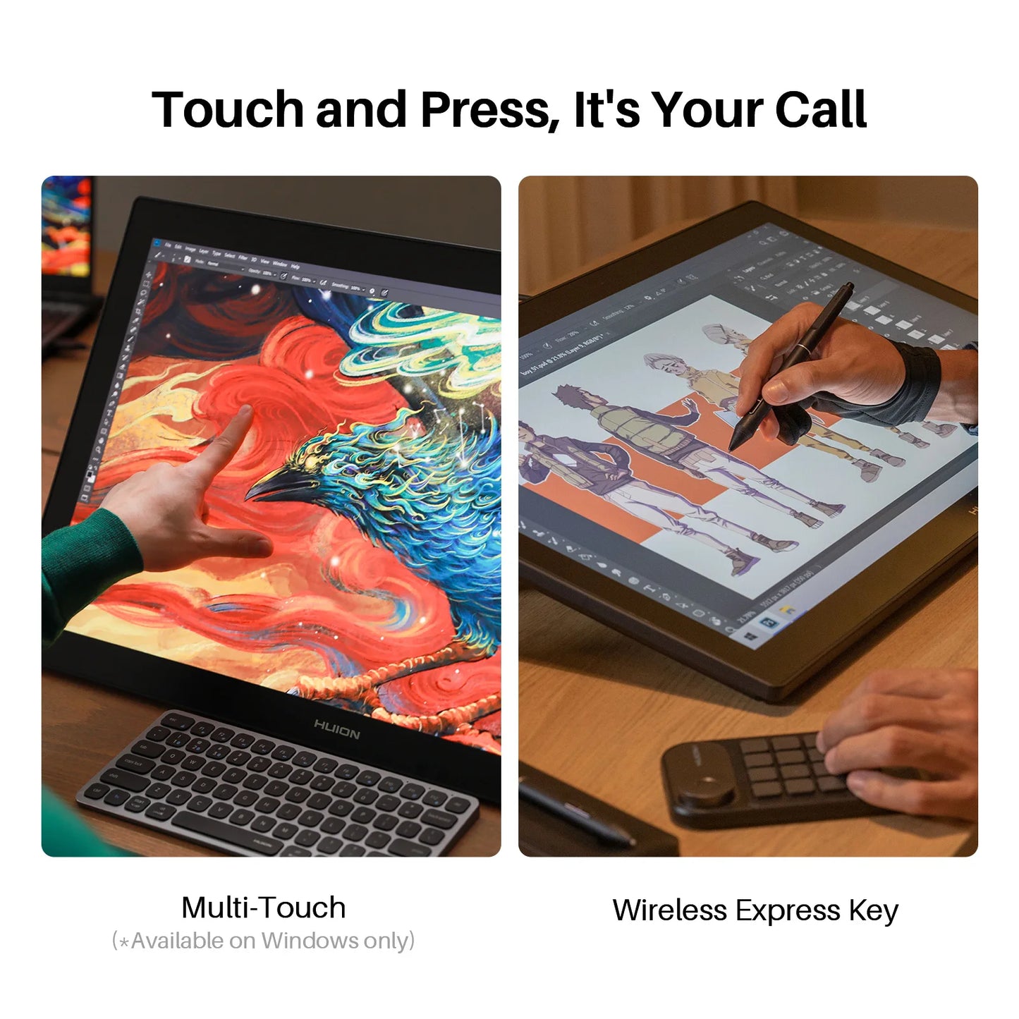 Huion Kamvas Pro 27 | Tableta Gráfica con Pantalla 27” 4K UHD, PenTech 4.0 y Vidrio Antirreflejo de 2ª Generación