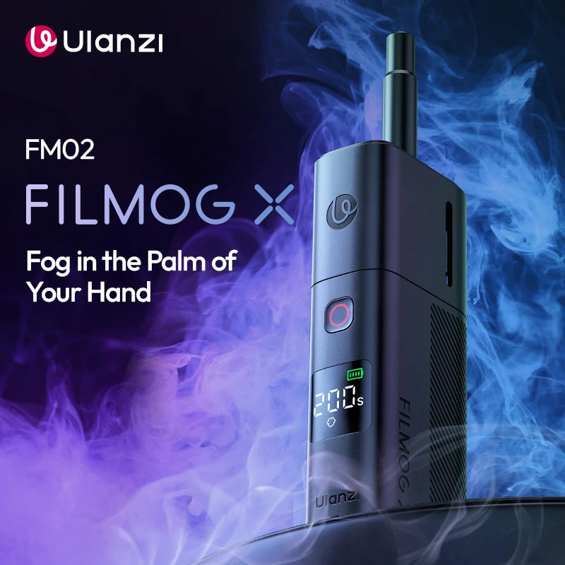 Ulanzi FM02 Electric Fog Machine FILMOG X 3 Modes Mist Dense Fog Dry Ice with Type-C Charging Portraits Shots Food Photography