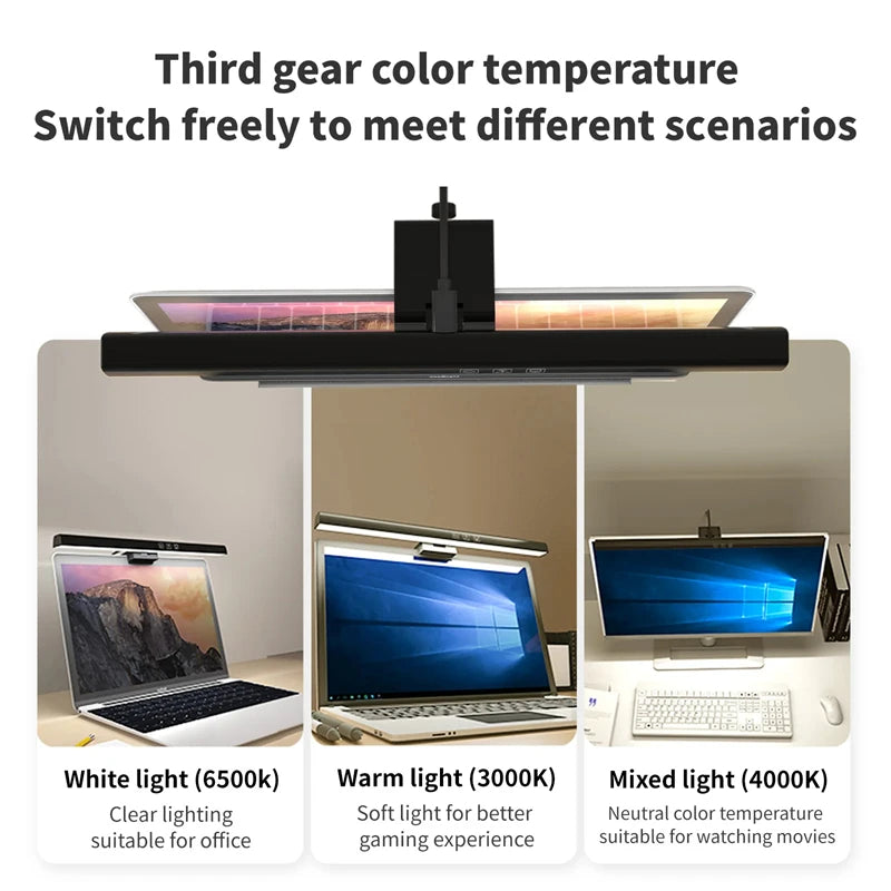 Xiaomi Mijia USB Screen Hanging Lights Stepless Dimming Curved Screen Monitor Light Bar RGB Background Atmosphere Desk Lamp NEW