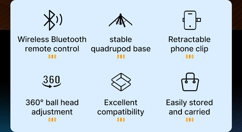 Ulanzi MA09 Smartphone Tripod Bluetooth Selfie Stick Desktop Tripod  for iPhone 12 13 14 GoPro Card Camera Live Streaming Video
