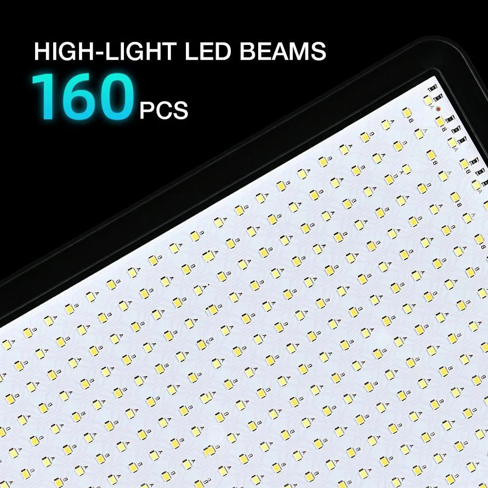 High Power 352 Led Video Light 2800K-7000K Panel Light Studio Fill Lamp Photography Lighting Photo w Light Stand for Live Stream