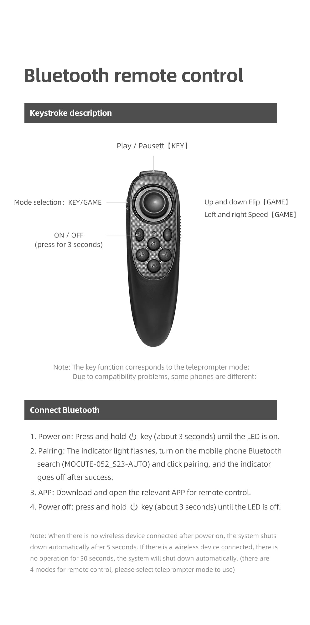 Teleprompter Portátil AMBITFUL Mini – Compatible con Smartphones y Cámaras
