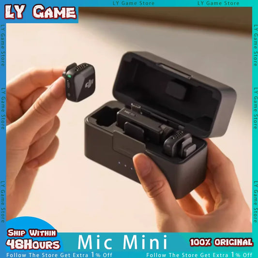 DJI Mic Mini (2TX + 1RX con Estuche de Carga) – 48h de Operación + Cancelación de Ruido Activa