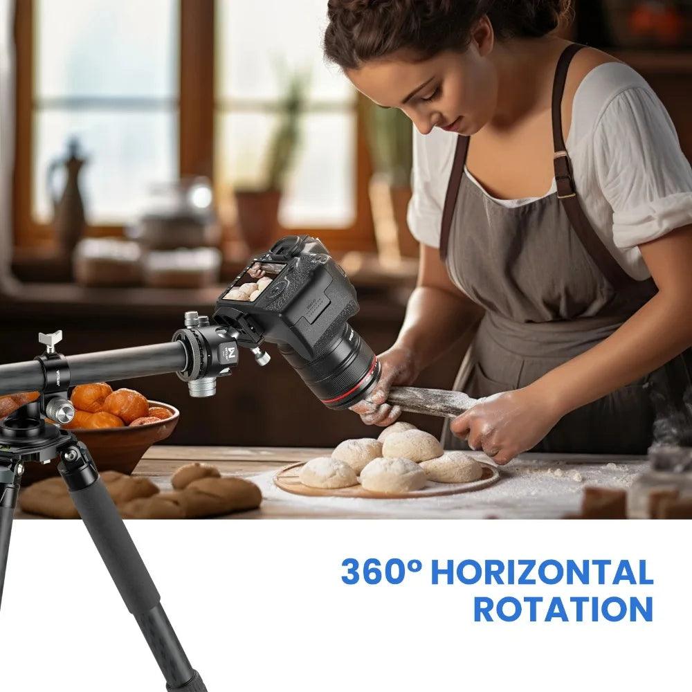 WEYLLAN Universal Tripod Extension Arm Carbon Fiber Detachable Extender Horizontal Centre Column for Tripod 40cm Pole Arm Rod