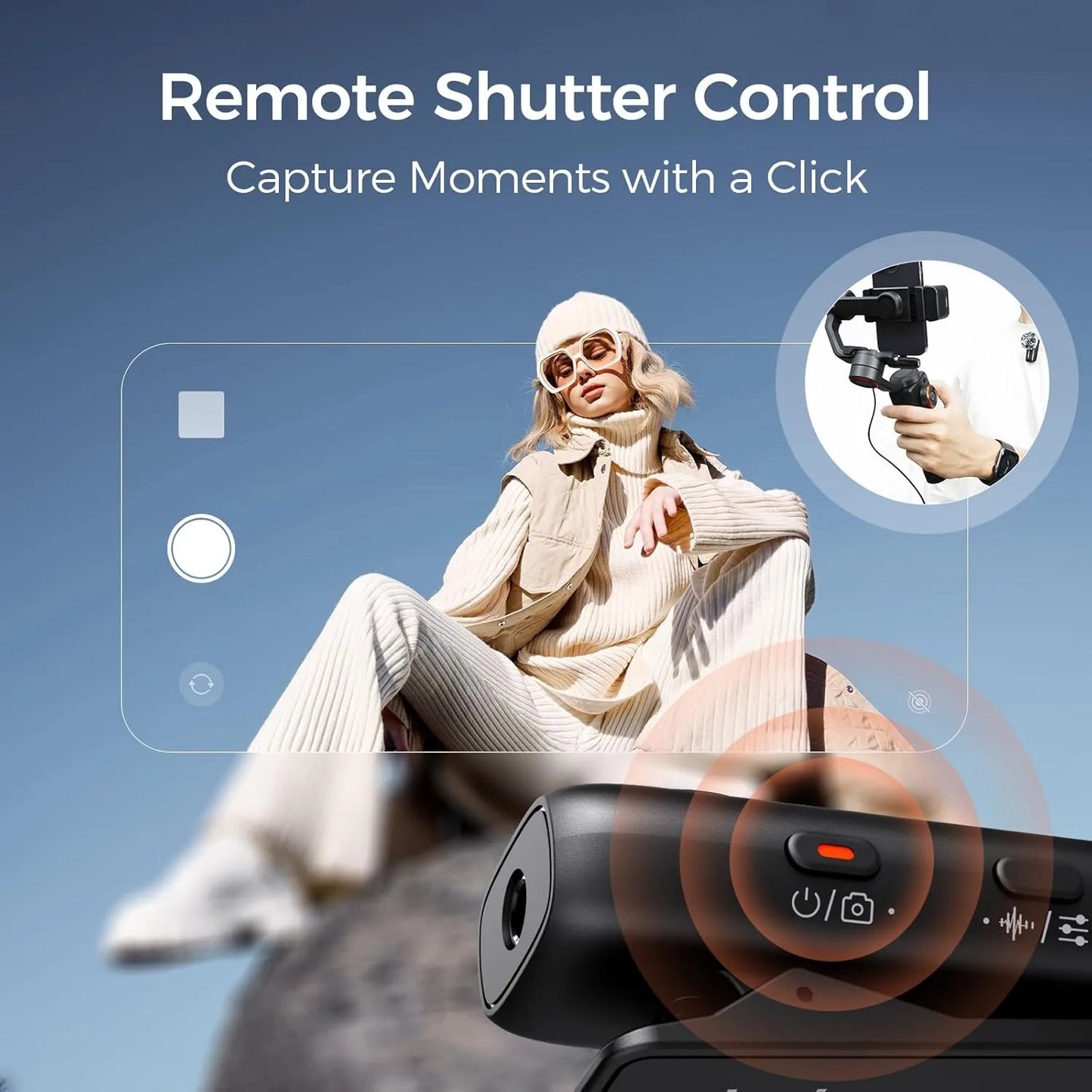 Hohem MIC-01 Wireless Lavalier Lapel Microphone for iPhone Android SmartPhone PC Computer USB-C Devices Youtube Recording Stream