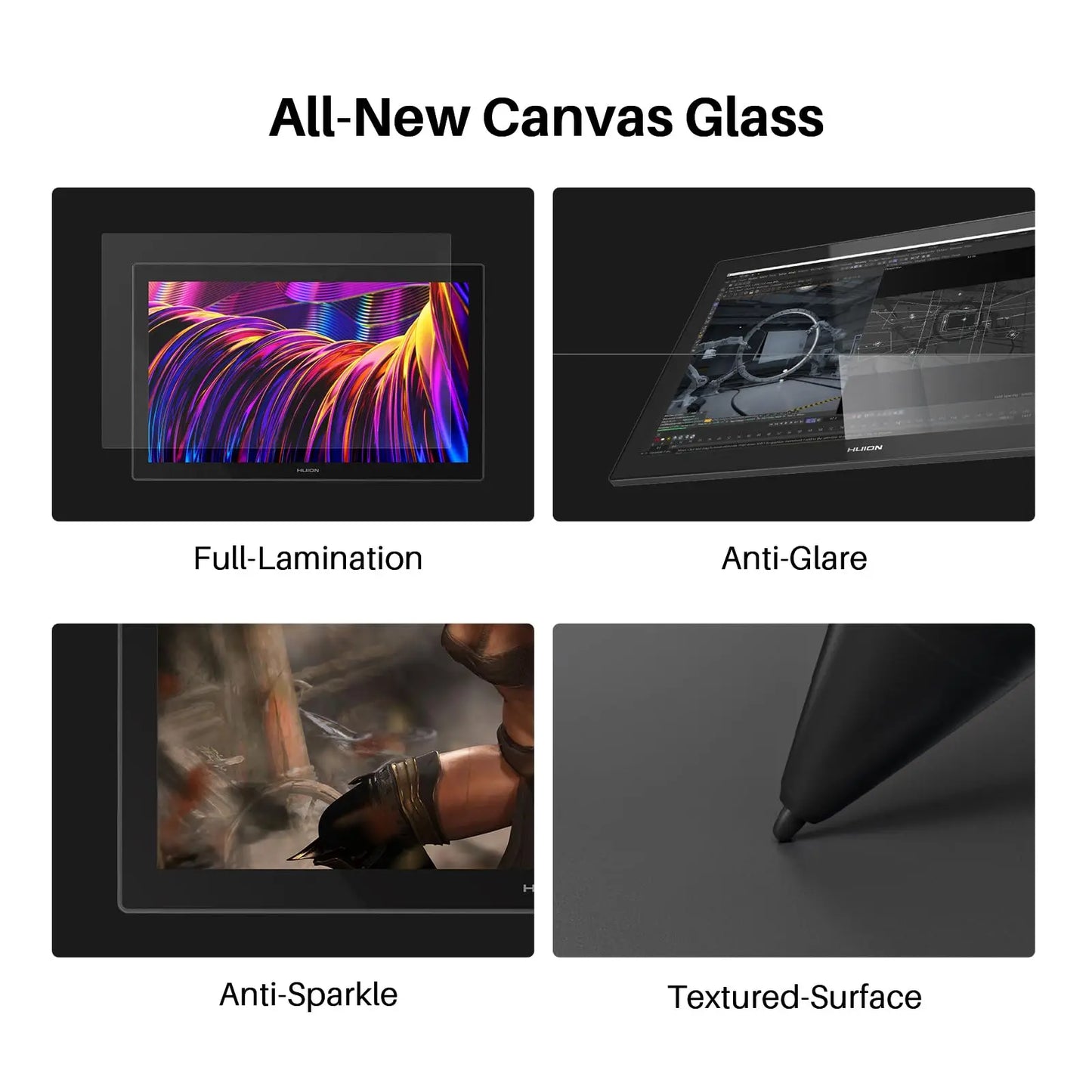 Huion Kamvas Pro 27 | Tableta Gráfica con Pantalla 27” 4K UHD, PenTech 4.0 y Vidrio Antirreflejo de 2ª Generación