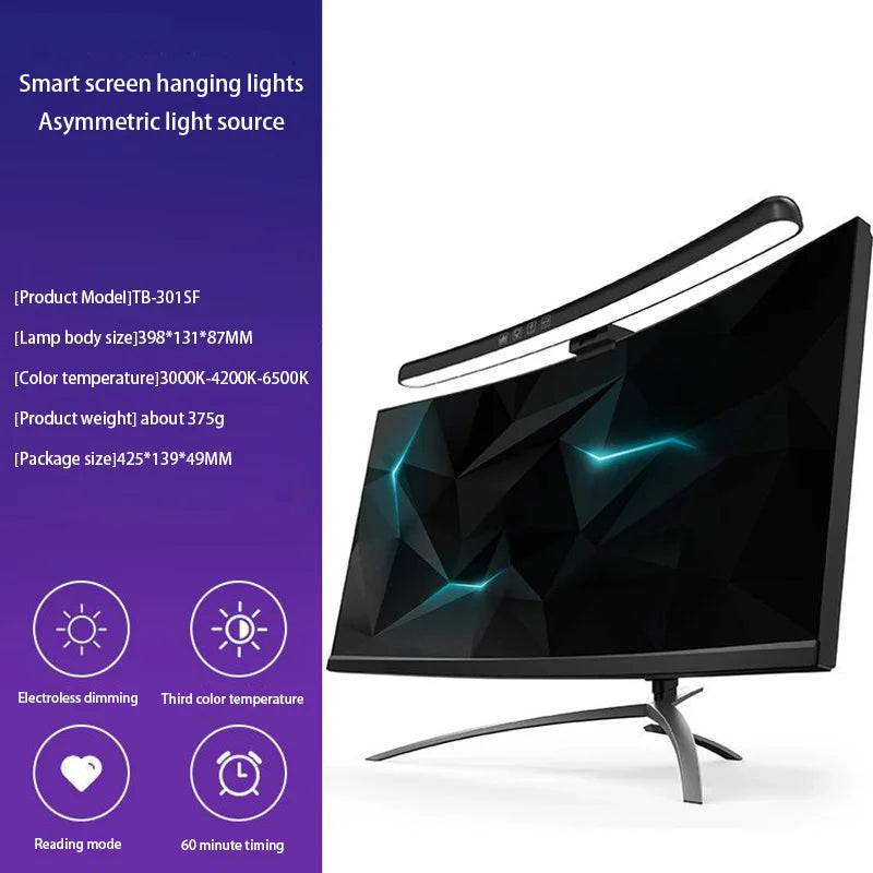 Xiaomi Mijia USB Screen Hanging Lights Stepless Dimming Curved Screen Monitor Light Bar RGB Background Atmosphere Desk Lamp NEW