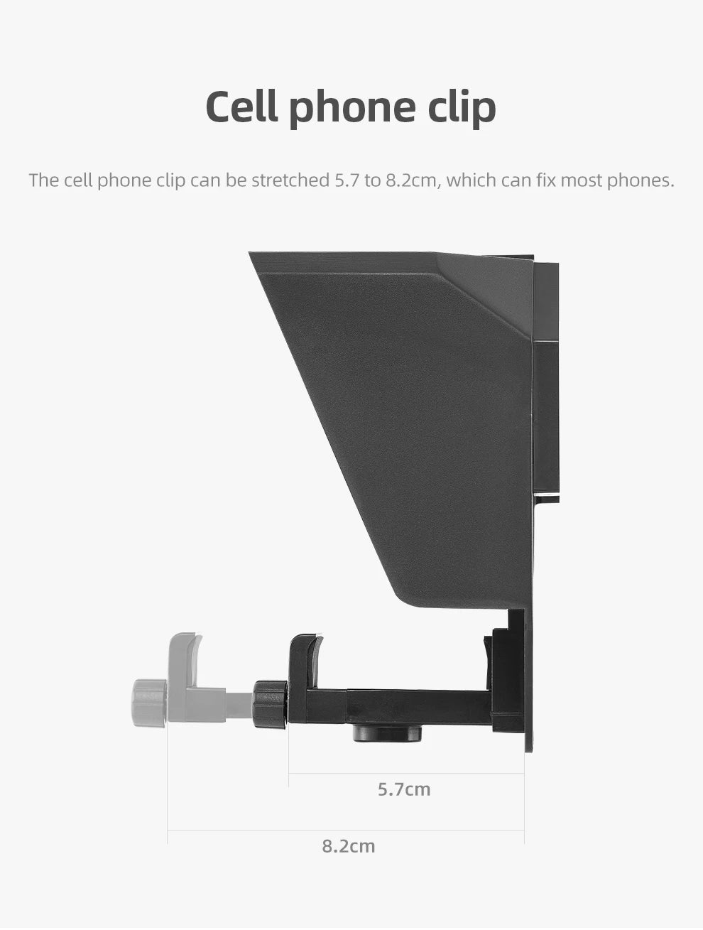 Teleprompter Portátil AMBITFUL Mini – Compatible con Smartphones y Cámaras