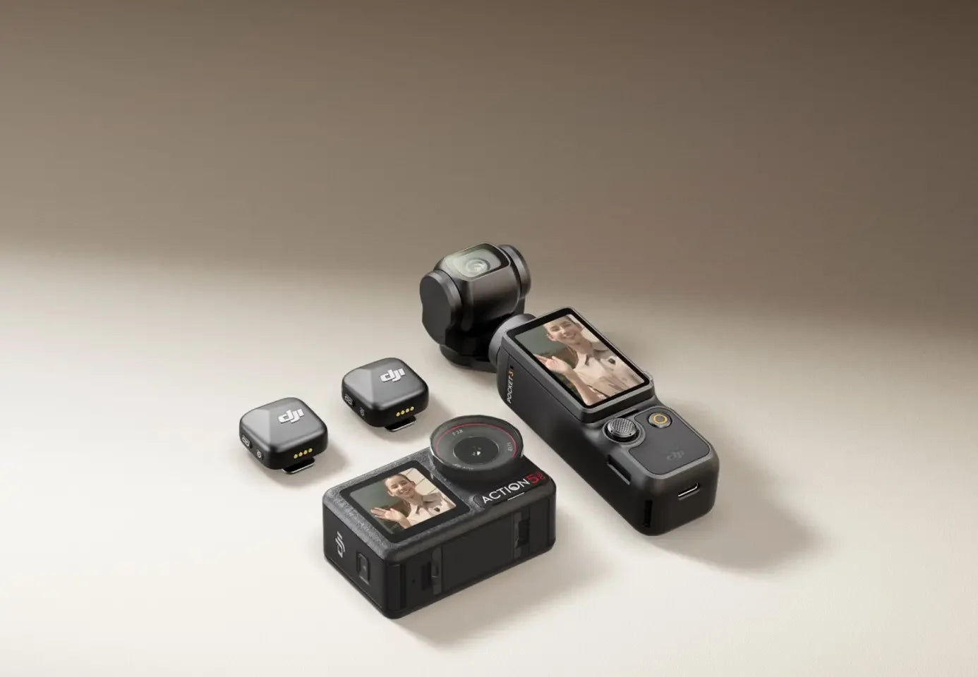 New DJI Mic Mini (2TX + 1RX + Estuche de Carga) – Micrófono Inalámbrico con Cancelación Inteligente de Ruido