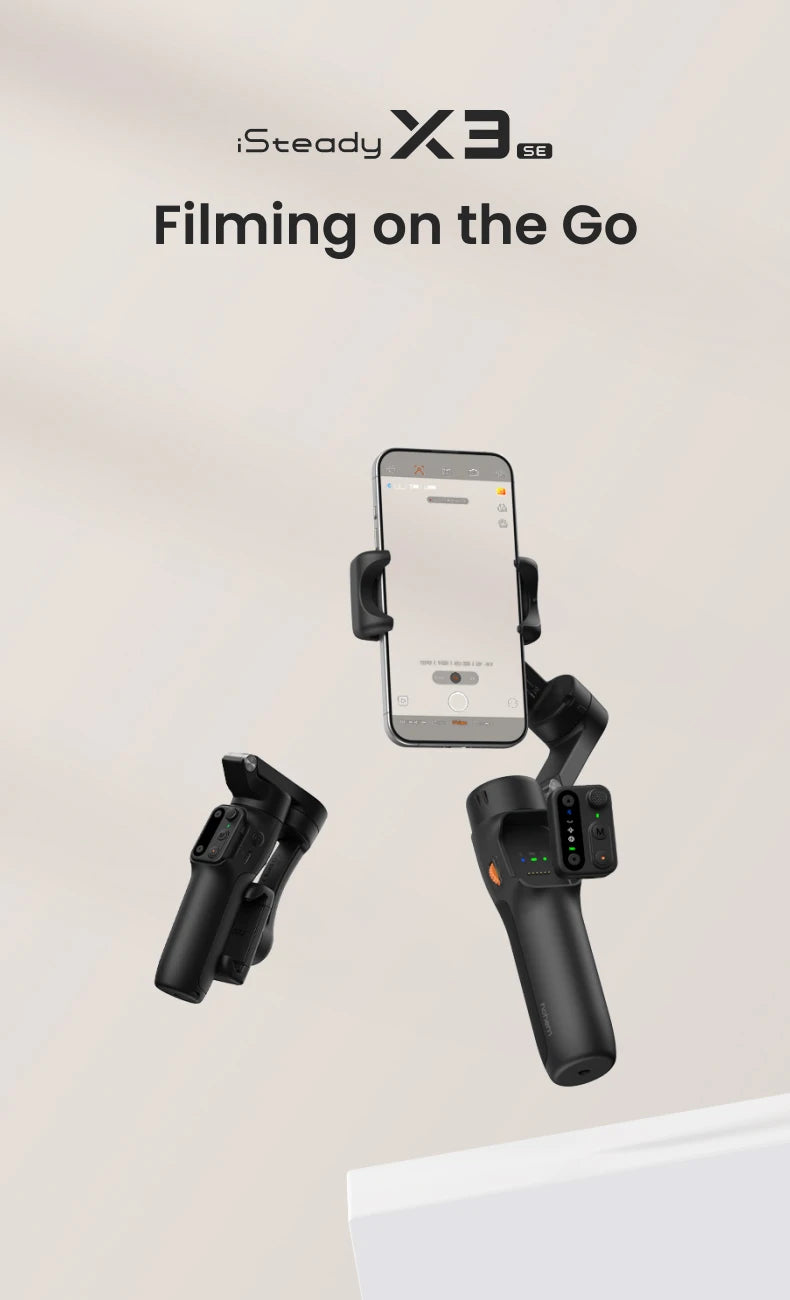 Hohem iSteady X3 SE 3-Axi Gimbal Stabilizer with Remote Control and Foldable Phone Stabilizer for iPhone/Samsung/Xiaomi/HuaWeii
