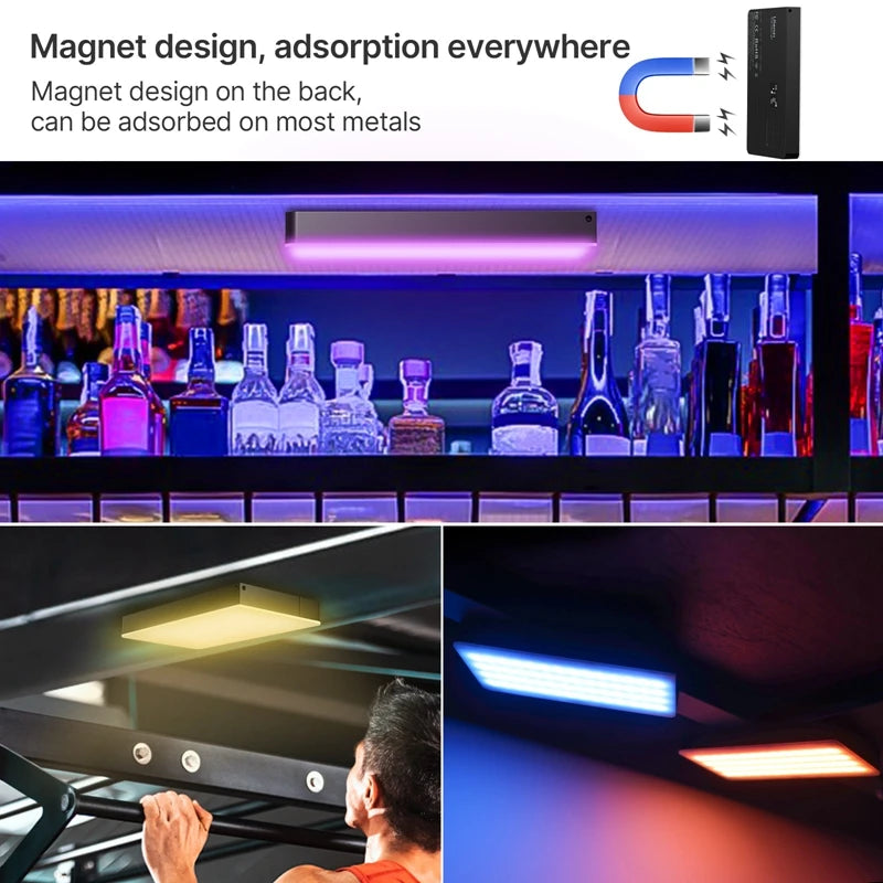 Ulanzi LT002 7 inch Pocket Fill Light RGB Full Color LED Panel Light CRI 95+ Photography Camera Light Creative Scene