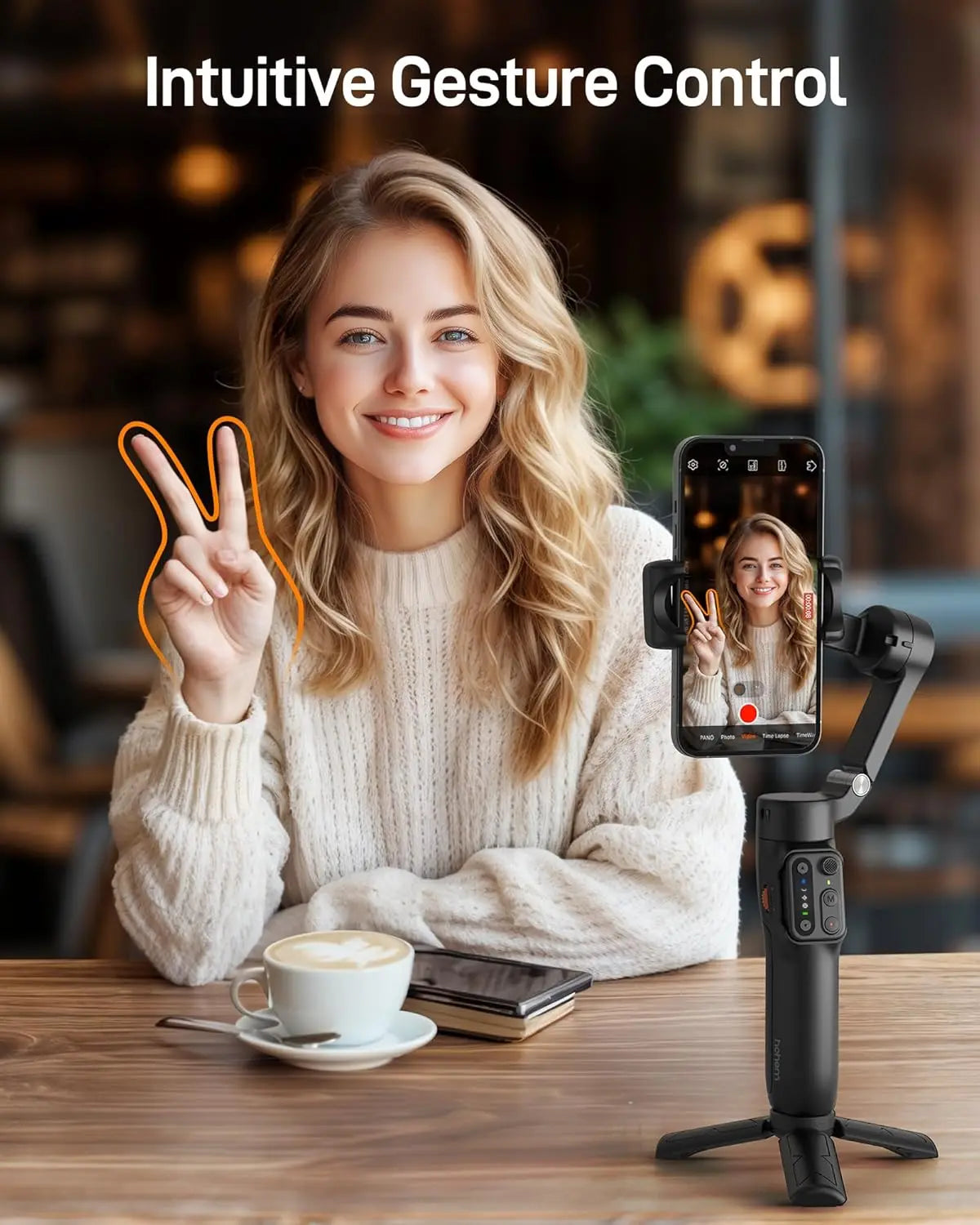 Hohem iSteady X3 SE 3-Axi Gimbal Stabilizer with Remote Control and Foldable Phone Stabilizer for iPhone/Samsung/Xiaomi/HuaWeii