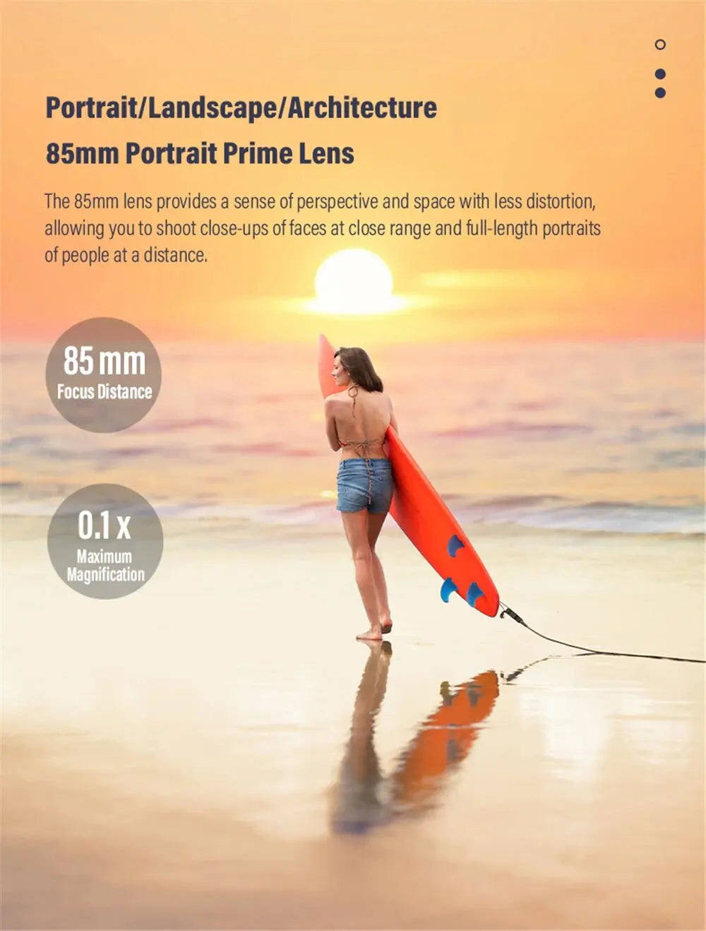 VILTROX 85mm F1.8 Version 2 Auto Focus Full Frame Camera Lens for Fujifilm X Sony E Nikon Z Mount Camera Telephoto Lens