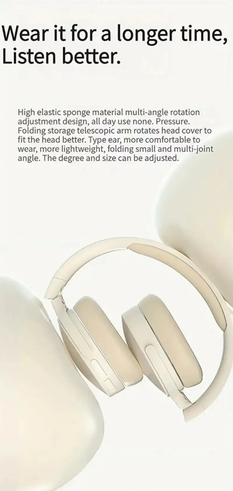 Xiaomi TWS Wireless Headset | Audífonos Bluetooth 5.3 Plegables con Hi-Fi Estéreo, Cancelación de Ruido y Batería de Larga Duración