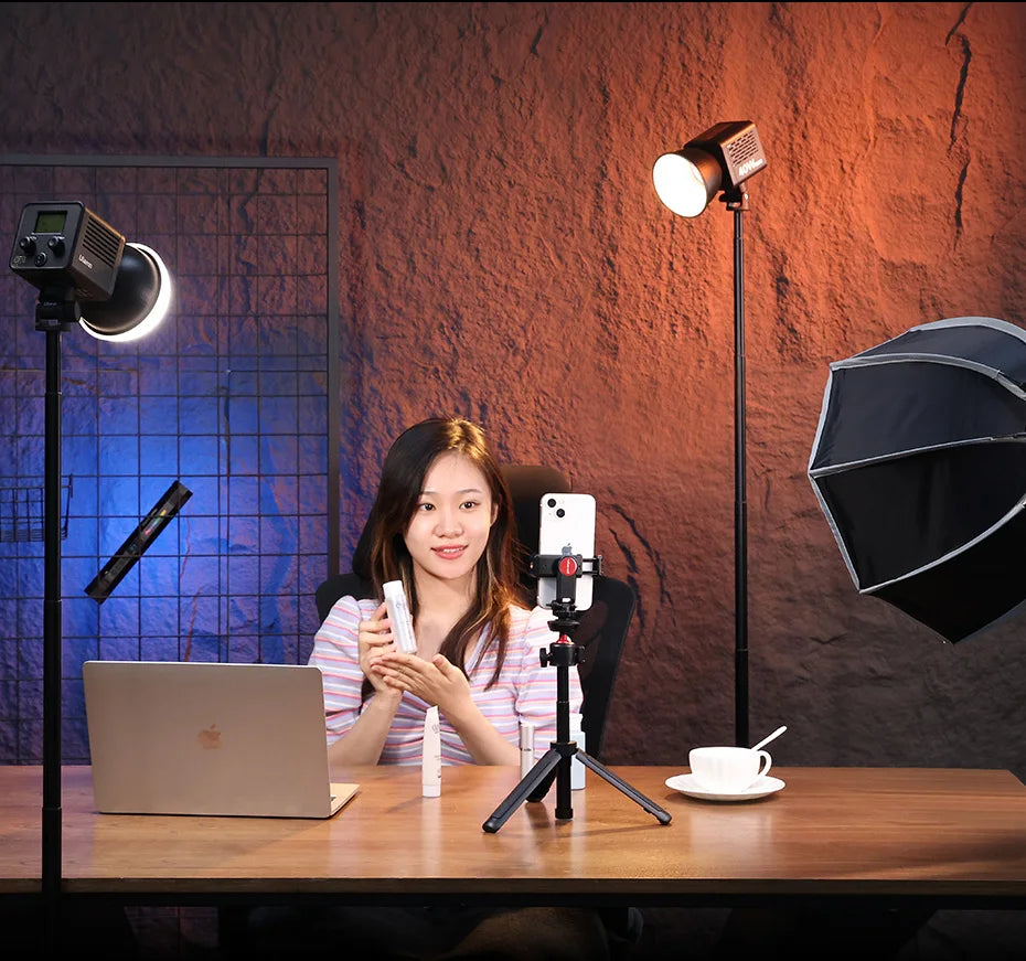Ulanzi L023 40W Pro Video Light Mini Bowens Mount COB Light Bi-color 2500-6500K 3400mAh Video Light for Photography