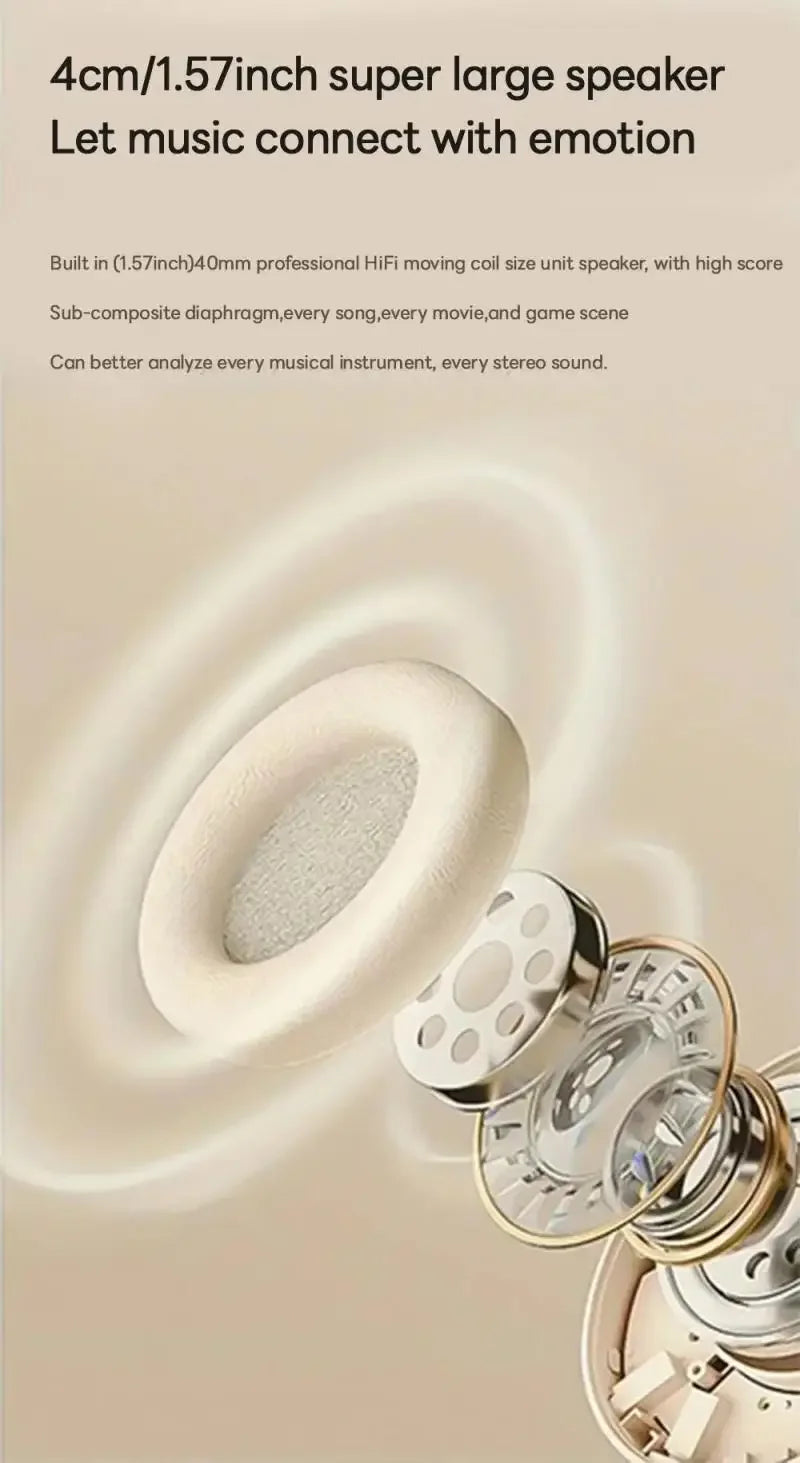 Xiaomi TWS Wireless Headset | Audífonos Bluetooth 5.3 Plegables con Hi-Fi Estéreo, Cancelación de Ruido y Batería de Larga Duración