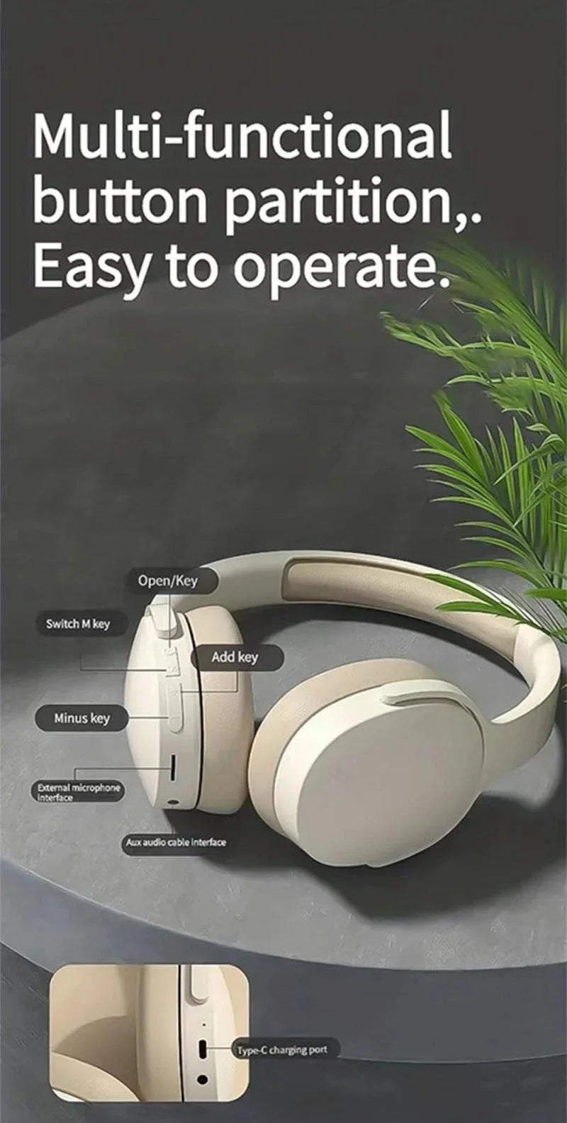 Xiaomi TWS Wireless Headset | Audífonos Bluetooth 5.3 Plegables con Hi-Fi Estéreo, Cancelación de Ruido y Batería de Larga Duración
