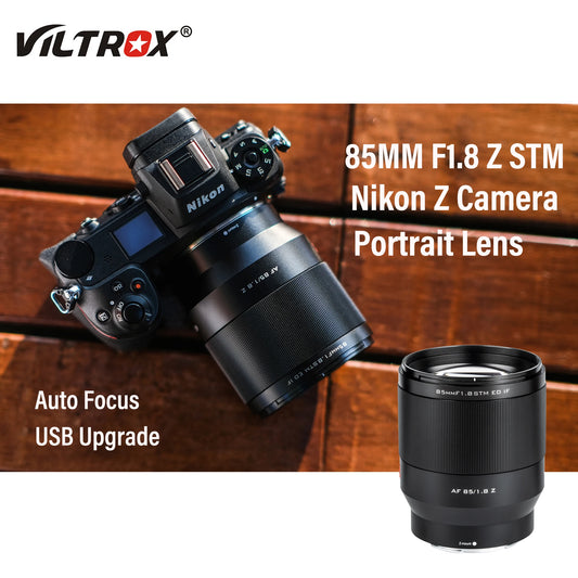 Viltrox 85mm f/1.8 II | Lente Teleobjetivo de Retrato con Autofoco para Sony E, Fujifilm X y Nikon Z Full Frame
