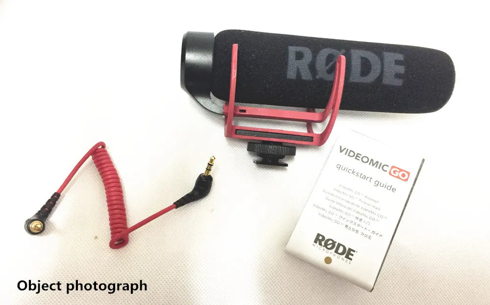 Rode VideoMic GO – Micrófono Shotgun Hipercardioide para Cámaras DSLR Canon, Nikon y Sony
