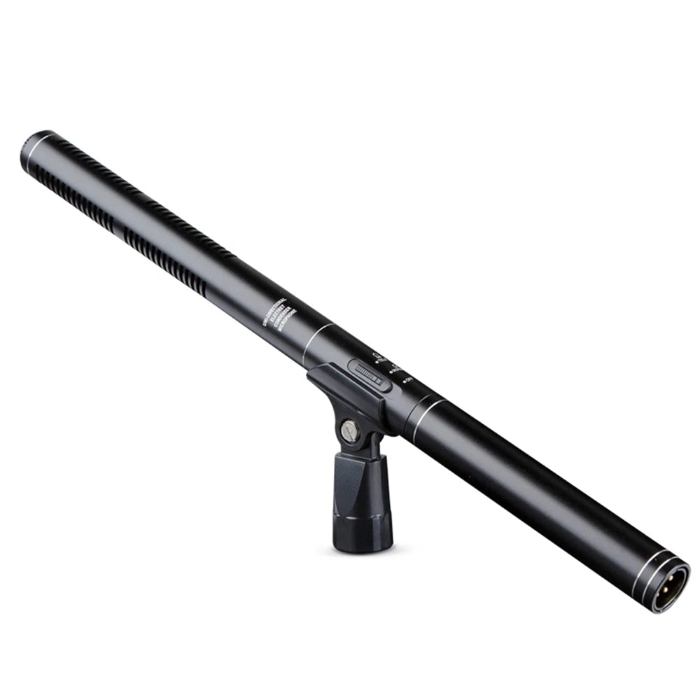 HTDZ HT-81 – Micrófono Shotgun Cardioide de Condensador para Entrevistas y Cámaras DSLR
