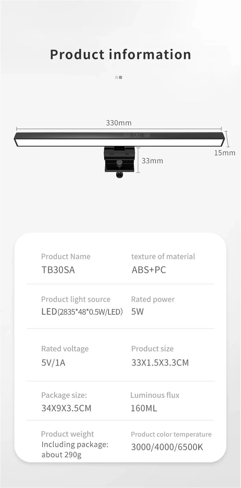 Xiaomi Mijia USB Screen Hanging Lights Stepless Dimming Curved Screen Monitor Light Bar RGB Background Atmosphere Desk Lamp NEW