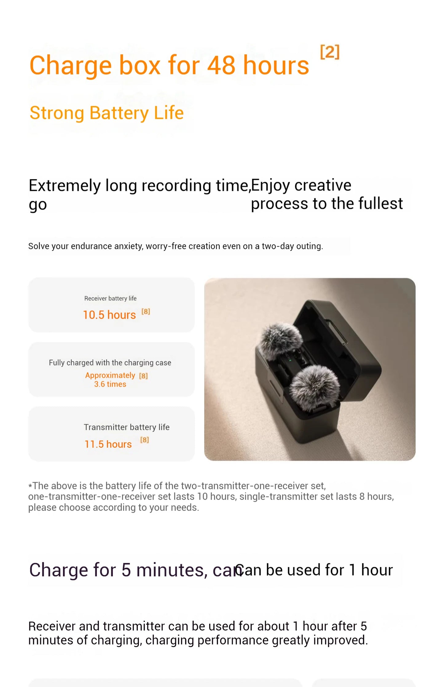 DJI Mic Mini (2TX + 1RX con Estuche de Carga) – 48h de Operación + Cancelación de Ruido Activa