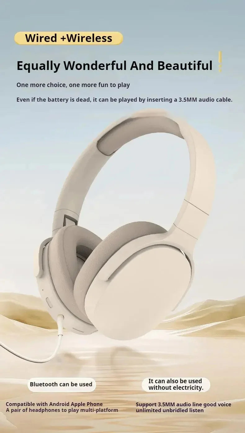 Sony Wireless Bluetooth 5.3 | Audífonos Plegables con Sonido Hi-Fi y Micrófono Integrado