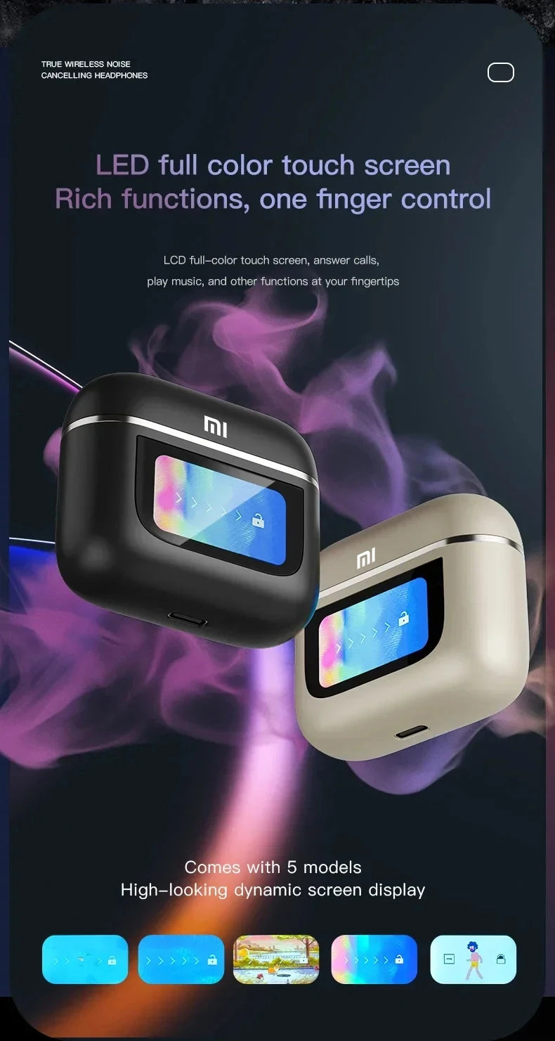 Xiaomi TWS V8 | Audífonos True Wireless con Cancelación Activa de Ruido ANC+ENC y Micrófono Integrado