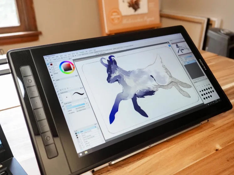 Huion Kamvas Pro 16 (2.5K) | Tableta Gráfica con Pantalla QHD 15.6”, 145% sRGB QLED y Lápiz PenTech 3.0