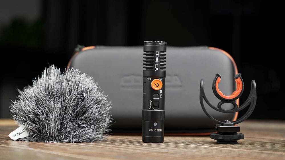 COMICA VM10 PRO – Micrófono Shotgun Cardioide On-Camera para Smartphones, Cámaras y GoPro