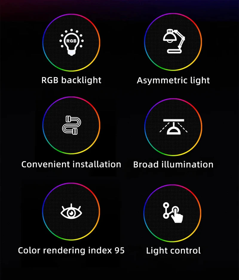 Xiaomi Mijia USB Screen Hanging Lights Stepless Dimming Curved Screen Monitor Light Bar RGB Background Atmosphere Desk Lamp NEW
