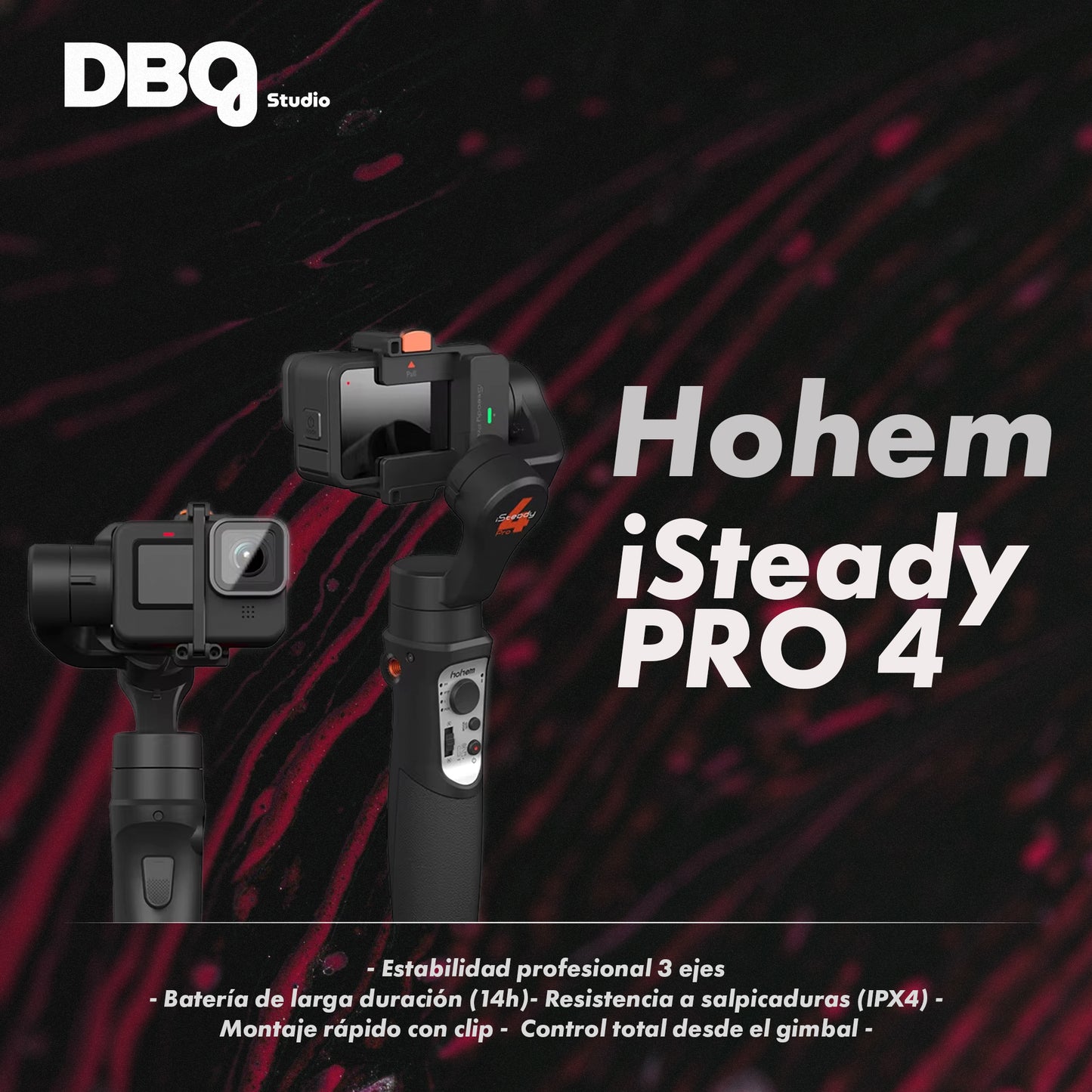 Hohem iSteady Pro 4: El gimbal definitivo para GoPro y cámaras de acción