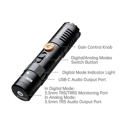 COMICA VM10 PRO – Micrófono Shotgun Cardioide On-Camera para Smartphones, Cámaras y GoPro