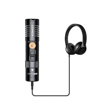 COMICA VM10 PRO – Micrófono Shotgun Cardioide On-Camera para Smartphones, Cámaras y GoPro