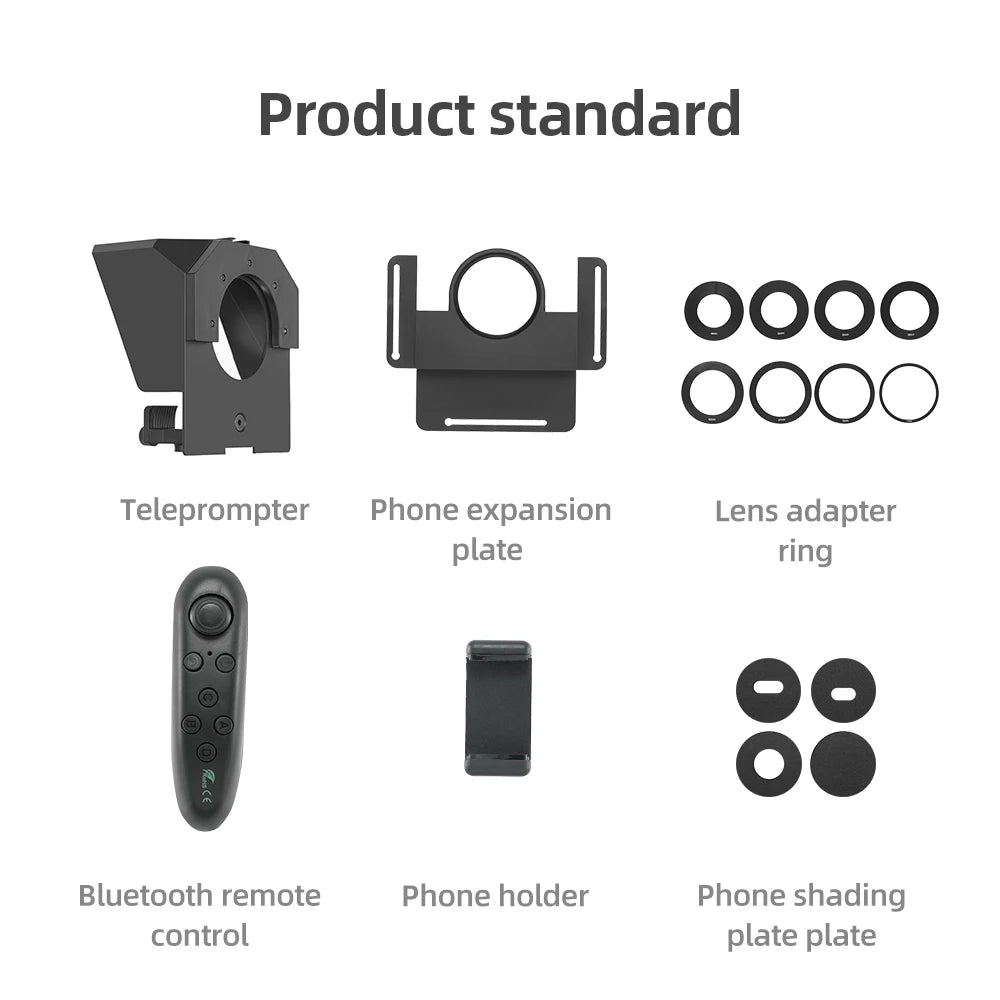 Teleprompter Portátil AMBITFUL Mini – Compatible con Smartphones y Cámaras